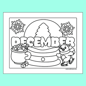 Free Printable Santa's Workshop Coloring Page PDF - Color and Trace