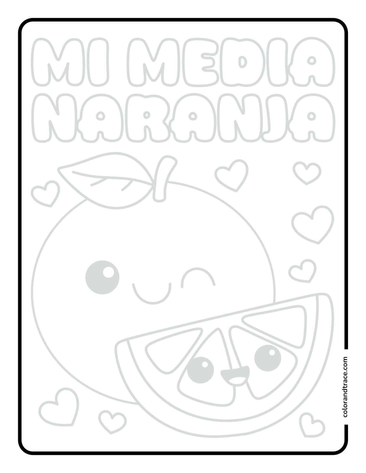 Vista previa de una página de trazado para colorear imprimible